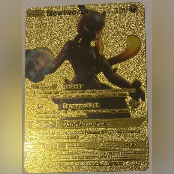 Gold foil, Mewtwo GX - Picture 1 of 2